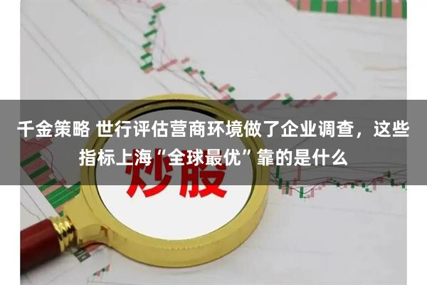 千金策略 世行评估营商环境做了企业调查，这些指标上海“全球最优”靠的是什么