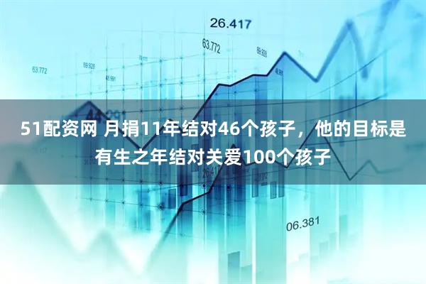 51配资网 月捐11年结对46个孩子，他的目标是有生之年结对关爱100个孩子