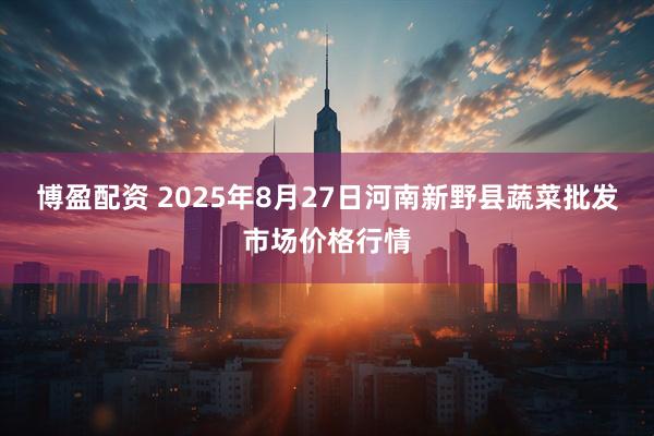 博盈配资 2025年8月27日河南新野县蔬菜批发市场价格行情